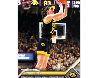 Caitlin Clark Iowa Rookie Bowman Now Basketball Card #59 RC, Near Mint