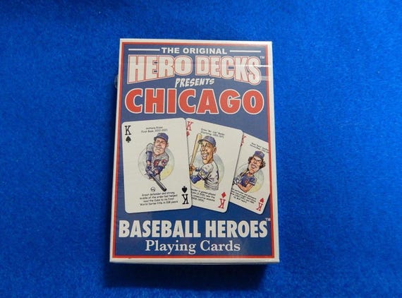 HERO DECKS Chicago Cubs Baseball Heroes Playing Cards 52 Factory