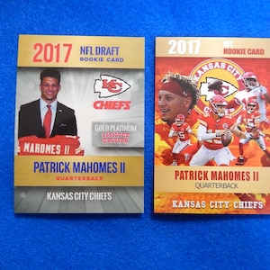 PATRICK MAHOMES 2017 Rookie Phenoms Football Cards Lot of 2, Kansas City Chiefs