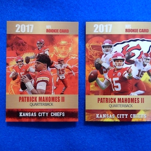 PATRICK MAHOMES 2017 Rookie Phenoms Football Cards Lot of 2, Kansas City Chiefs