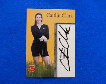 Caitlin Clark, Rookie 2024 Golf Sports Card, Facsimile Autograph, Inkredible Ink