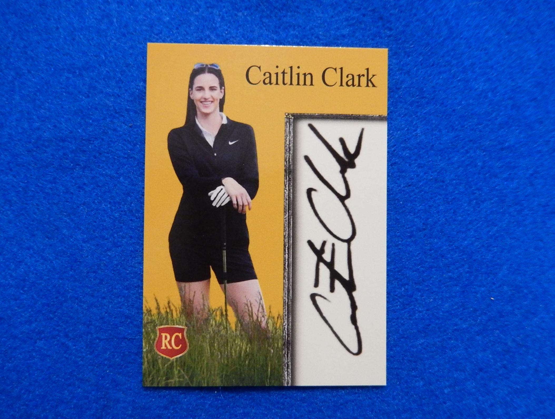 Caitlin Clark, Rookie 2024 Golf Sports Card, Facsimile Autograph