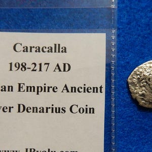 198-217 AD Caracalla Roman Empire Ancient Silver Denarius Coin