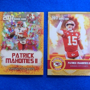 PATRICK MAHOMES 2017 Rookie Gems Football Cards Lot of 2, Kansas City Chiefs