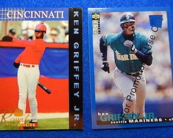 1989 KEN GRIFFEY Jr. Rookie Rare Print Error Card + 1995 PKK Promo Baseball  Card, Seattle Mariners, Like New - Etsy Israel