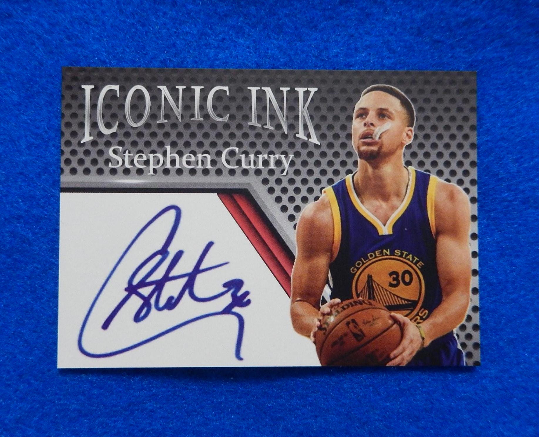 STEPHEN CURRY 2019 Iconic Ink Basketball Card, Facsimile Autograph