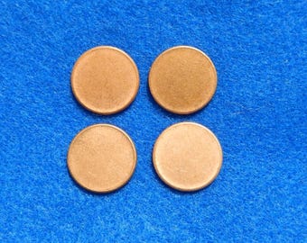 Lot of 4 Error Coins: Blank Unstruck Planchet Lincoln Penny/Cent, Full Luster, Type 2 (with rim) Rare U.S. Mint Error