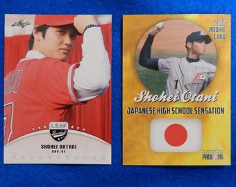 Lot of 2 Shohei Ohtani Rare Rookie 2012 Phenoms First Card 2 Card Lot - Etsy