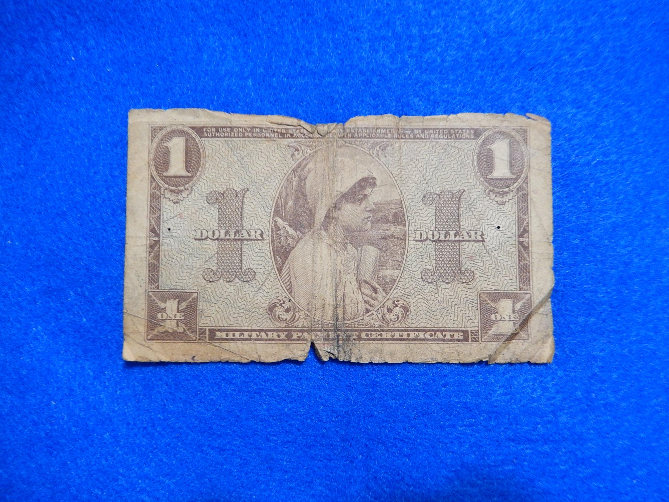 1952 Military Payment Certificate (MPC), Series 521, 1 Dollar