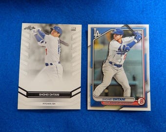 Lot of 2 SHOHEI Ohtani 2023 Baseball Cards Leaf & Bowman, Dodgers