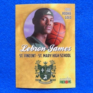 LEBRON JAMES High School Rookie Basketball Card by Rookie Phenoms, Near Mint