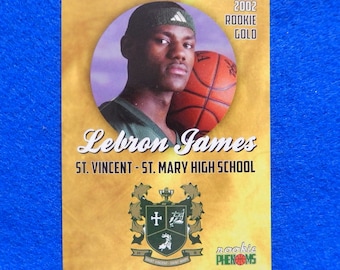 LEBRON JAMES High School Rookie Basketball Card by Rookie Phenoms, Near Mint