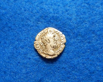 Roman Empire Ancient Silver Denarius Coin, COMMODUS 177-192AD, Original