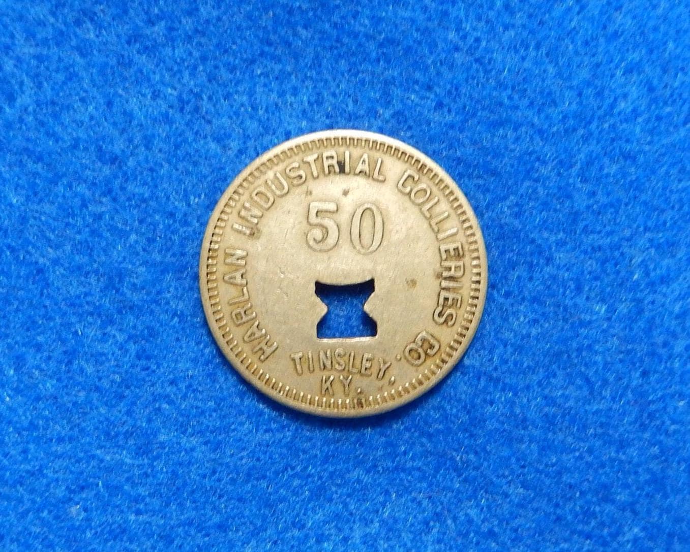 Coal Scrip Token HARLAN INDUSTRIAL COLLIERIES, Tinsley Kentucky