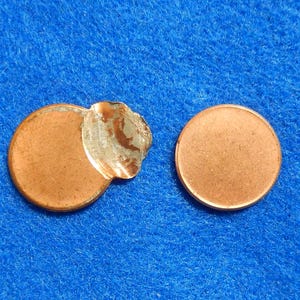 Error Coin: Off Center Lincoln Penny/Cent & Blank Planchet Lincoln, UNCIRCULATED U.S. Mint Errors