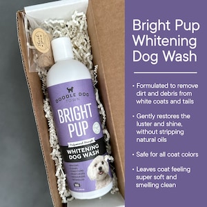 Dog Shampoo for White Dogs, Brightening Dog Wash with Natural Ingredients