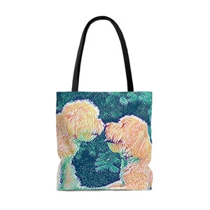Doodle Dog Mom Tote Bag Purse Goldendoodle Bernedoodle Labradoodle Sheepadoodle Cockapoo Canvas Tote Dog Lover Gift image 6
