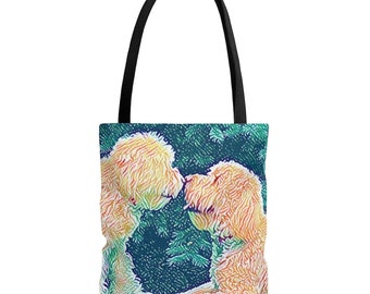 Doodle Dog Mom Tragetasche Geldbörse Goldendoodle Bernedoodle Labradoodle Sheepadoodle Cockapoo Canvas Tote Hundeliebhaber Geschenk