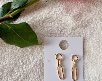 Gold Plated Funky Dangle Earrings