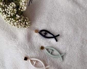 Christian Fish Polymer Clay Earrings