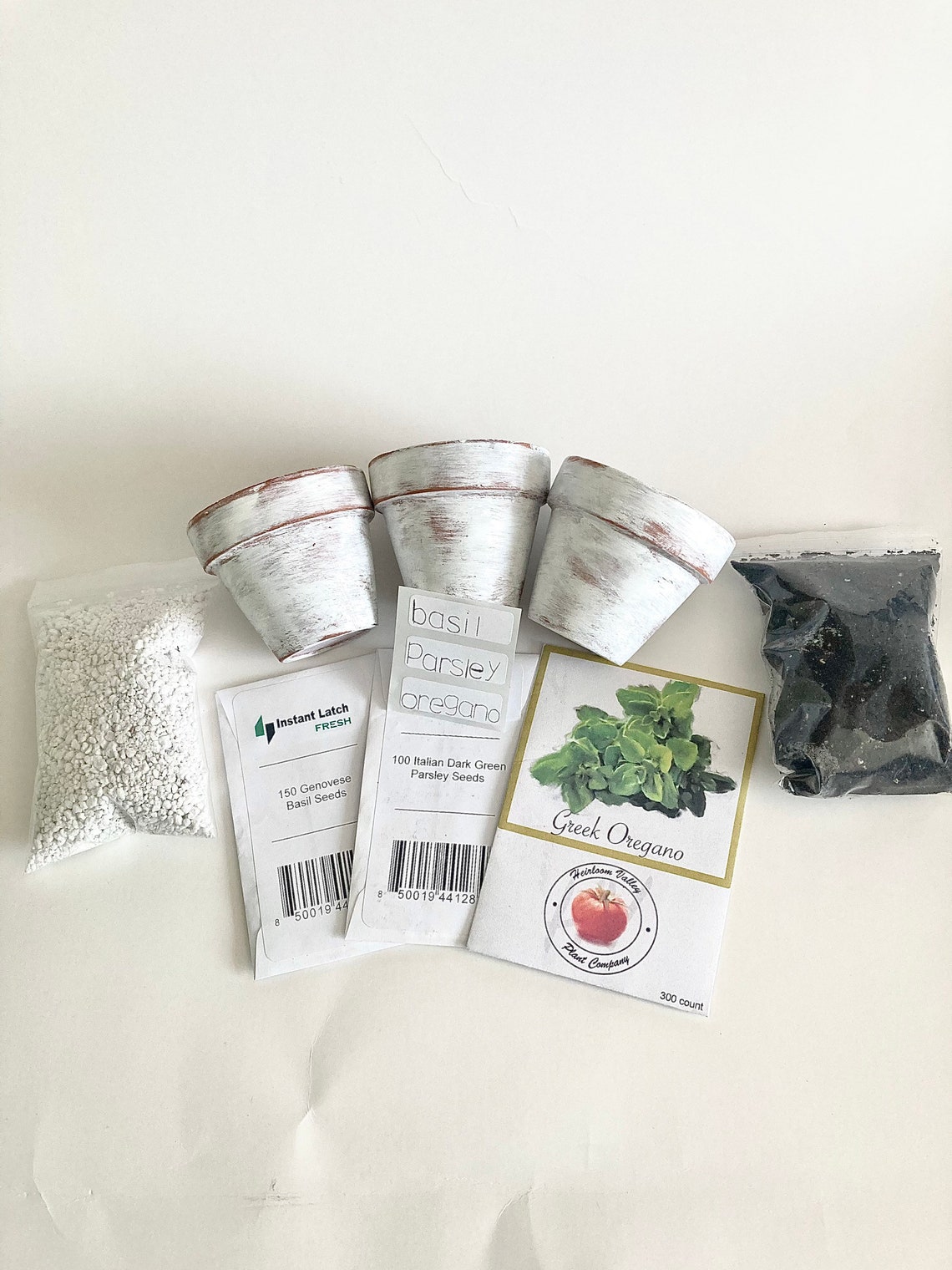 Indoor herb garden starter kit DIY herb garden grow your own Etsy