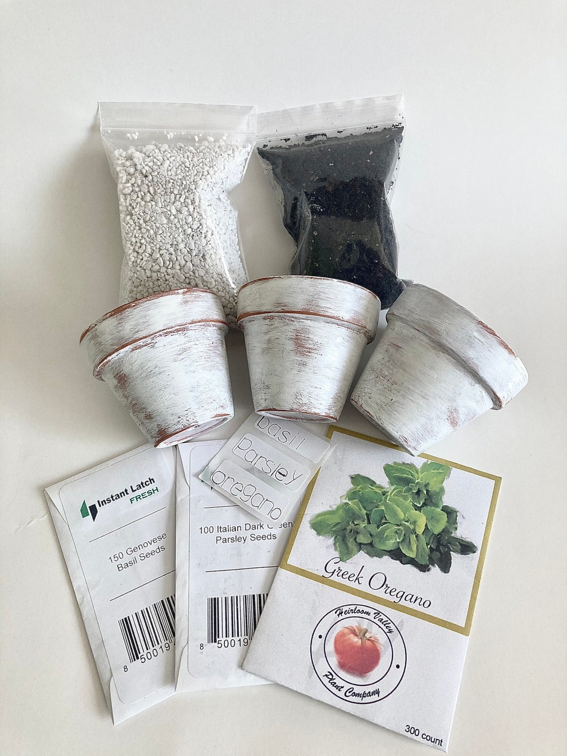 Indoor herb garden starter kit DIY herb garden grow your own Etsy