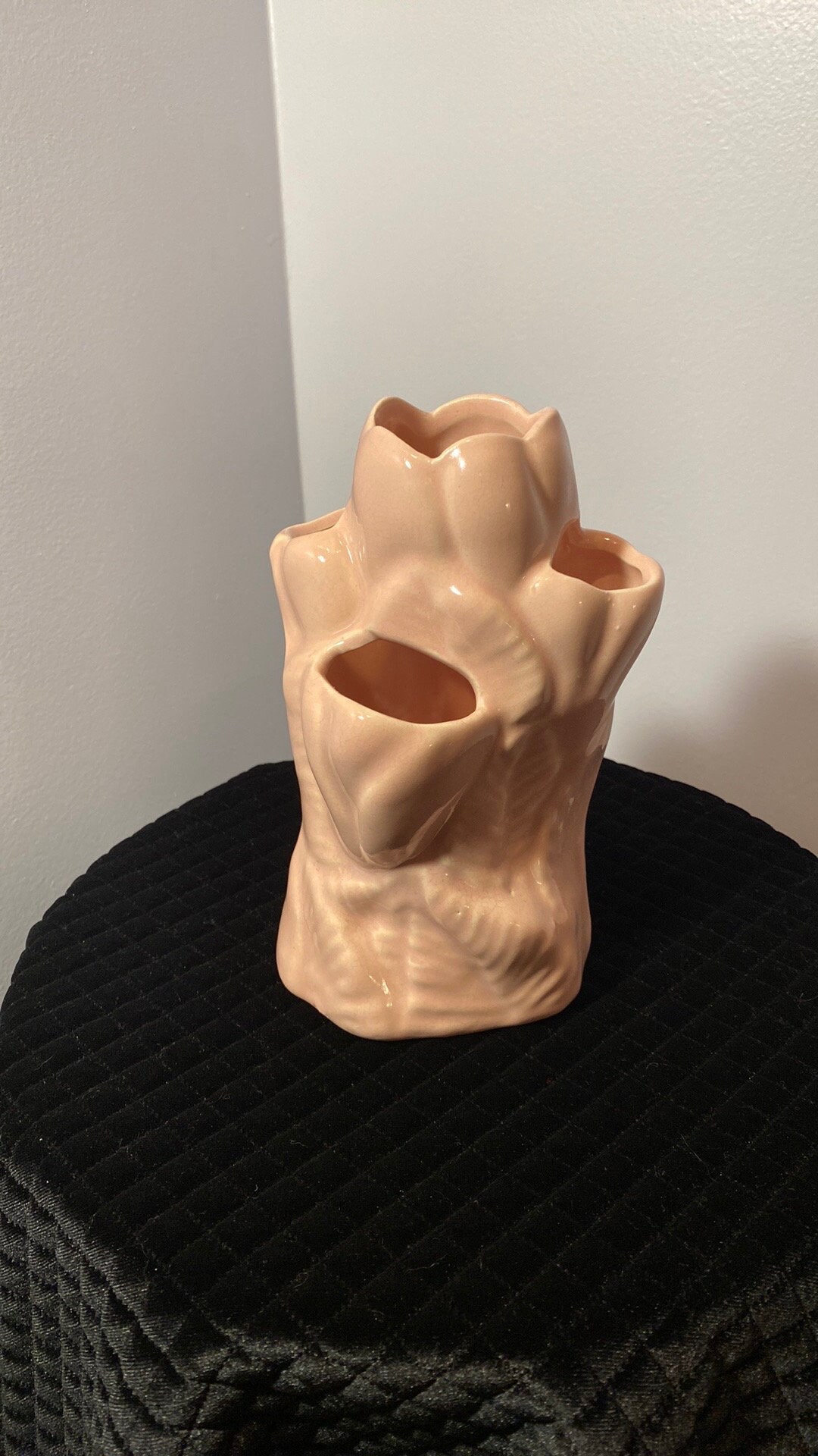 Vintage NILOAK ART Pottery Tulip Vase PINK Etsy