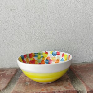Handmade Dipping Bowls Ceramic Set of 2, colorful image 6