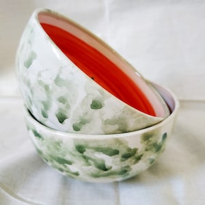 Ceramic Watermelon Bowls Handmade on 3 sizes image 4