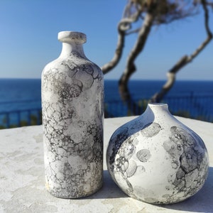 Ceramic Vase Nordic Style Handmade set of 2 image 5