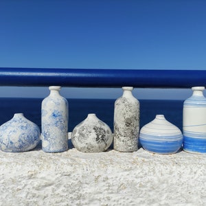 Ceramic Vase Nordic Style Handmade set of 2 image 7