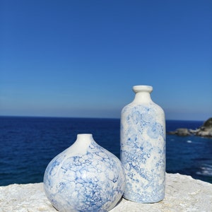 Ceramic Vase Nordic Style Handmade set of 2 image 4