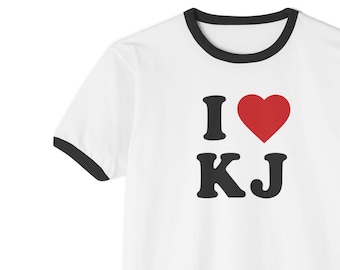 I Heart KJ Ken Jennings Ringer T-Shirt