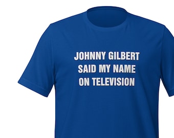 Jeopardy Johnny Gilbert Shirt