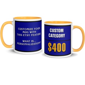 Personalized Jeopardy Mug Unique Coffee Cup Gift