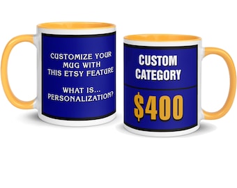 Personalized Jeopardy Mug Unique Coffee Cup Gift