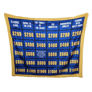 Jeopardy Personalisierte Clue Board Benutzerdefinierte Decke