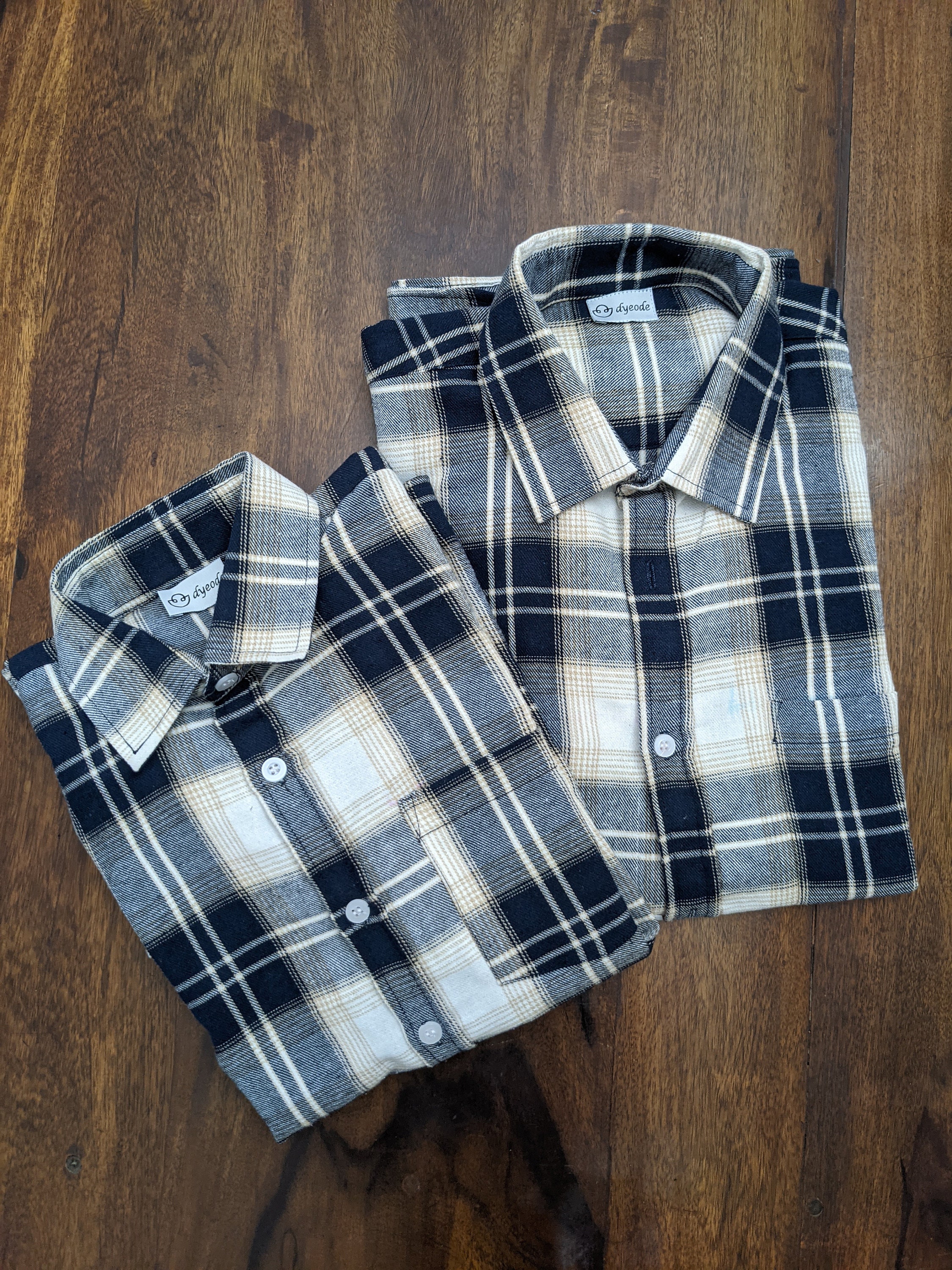 Flannel shirts for the whole family sale