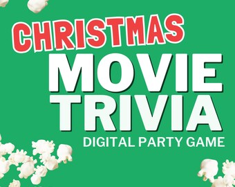 WEIHNACHTSFILM TRIVIA Digitales Gesellschaftsspiel | 6 Runden & 60 Fragen | Ferienspiel | Power Point