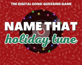 Name That HOLIDAY Tune Digital Trivia Game | 3 Games & 30 Songs | Christmas Party Game | Music Quiz | PowerPoint