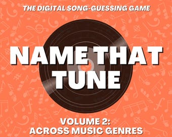 NAME THAT TUNE Digital Party Game | 5 Rounds & 50 Songs | Music Trivia Quiz | Instant Download | PowerPoint Games