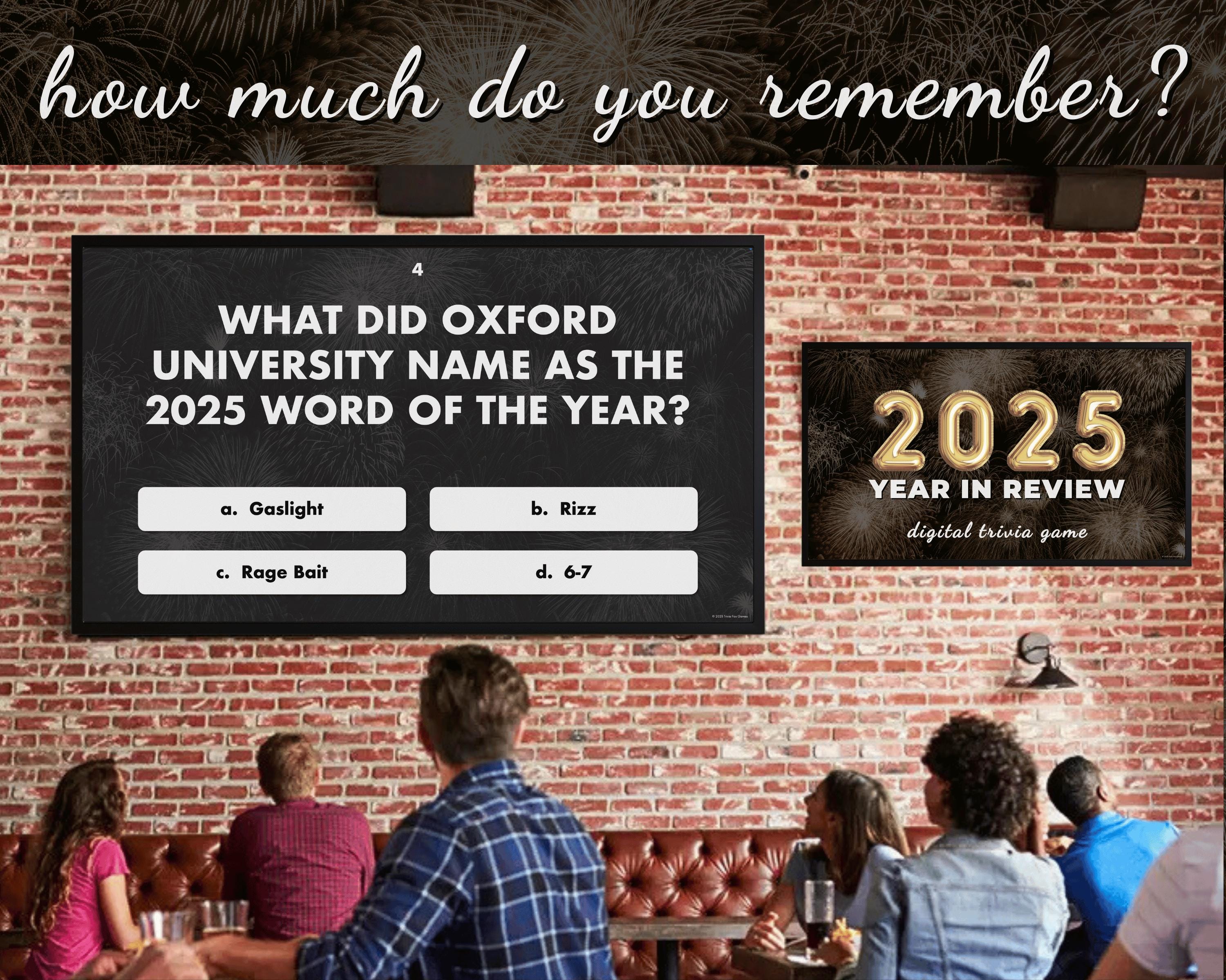 2025 TRIVIA Digital Game | 4 Rounds & 40 Questions | End of the Year ...