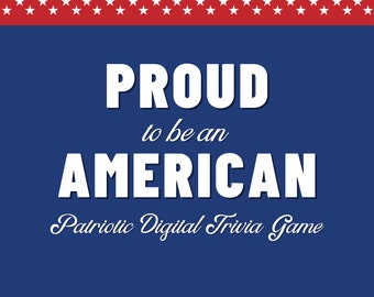 American History Trivia Game: Patriotic PowerPoint (Digital Download)