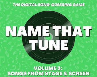 NAME THAT TUNE Digital Party Game | 5 Rounds & 50 Songs | Music Trivia Quiz | Instant Download | PowerPoint Games