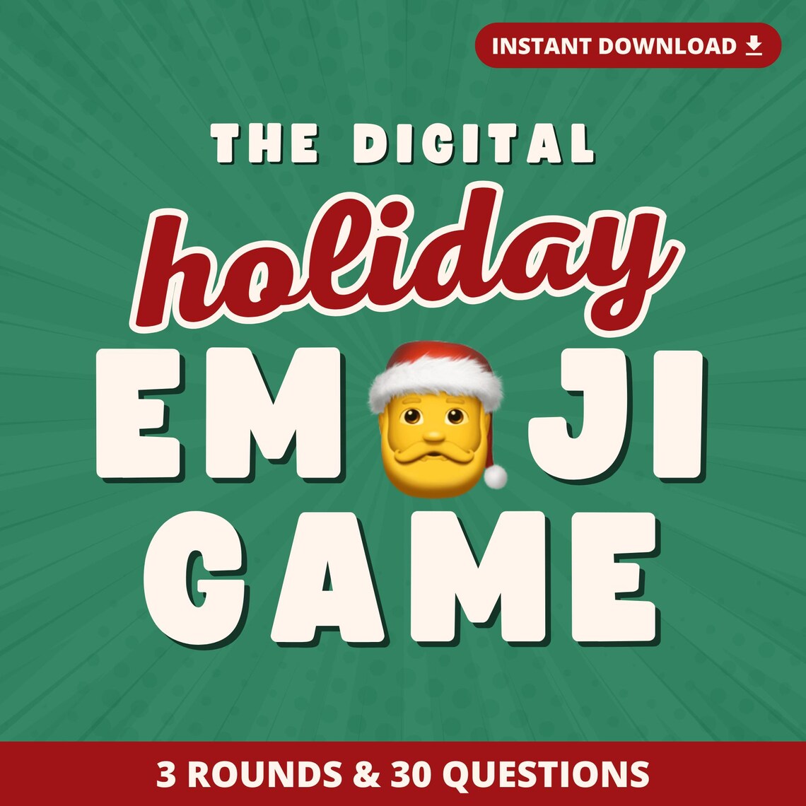 HOLIDAY EMOJI GAME | 3 Rounds & 30 Questions | Christmas Family Game ...