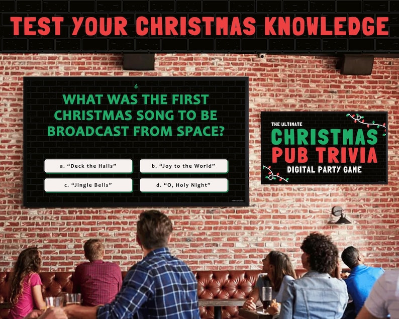 CHRISTMAS TRIVIA Digital Game | 6 Rounds & 62 Questions | Holiday Party ...