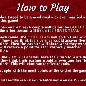 THE NEWLYWED GAME | 5 Rounds & 50 Questions | Digital Party Game for Couples | Built in PowerPoint image 9