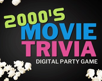 2000’S FILM TRIVIA Digitales Spiel | 6 Runden & 60 Fragen | Sofortdownload | Trivia Quiz | Power Point Spiel