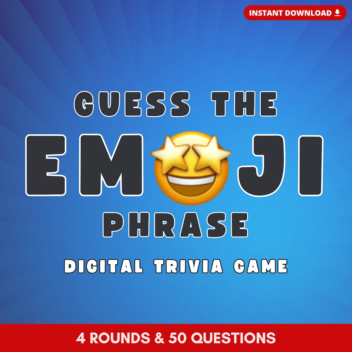 GUESS the EMOJI PHRASE Digital Party Game See If You Can Guess the