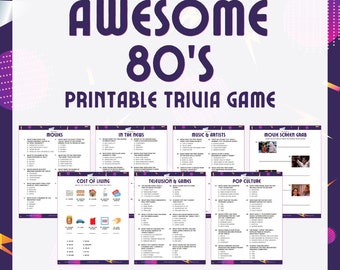 Jeu-questionnaire des années 80 à imprimer : s'amuser dans une fête rétro (fichiers PDF)